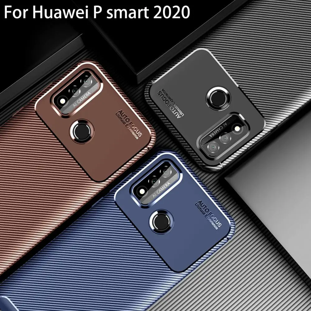 Case On For Huawei p Smart 2020 Back Cover Huawey Psmart Smar Smat Samrt Original Bag Safety Protective Accessories Smart2020 | Мобильные