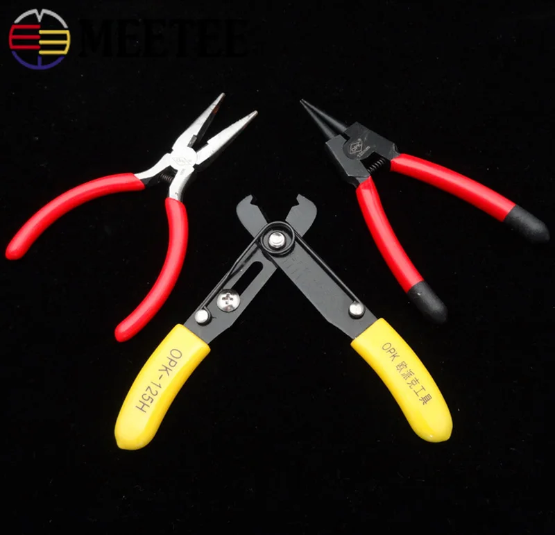 

Meetee Bags Open Close Chain Buckles Removal Repair Tool Installation Cutter Pliers DIY Hand Leather Craft Tool Pliers Accessory