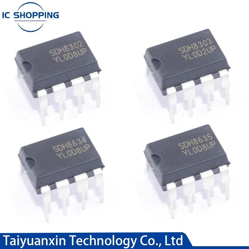 10PCS/lot SDH8302 SDH8303 SDH8322 SDH8323 SDH8634 SDH8635 DIP-8 DIP8 In Line Power Chip PWM+PFM Control | Электронные компоненты