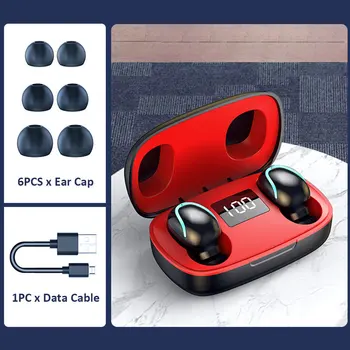 

Built-in Microphones Gym Universal Waterproof Home Office Gift Digital Display With Charing Case Bluetooth 5.0 Wireless Earbuds