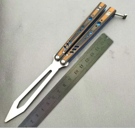 3 Colors Theone BRS Rep Butterfly Trainer Knife Kil BeeD2 Blade Bushing System Jilt Knifes G10+titanium Handle EDC Tool | Инструменты