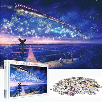

Puzzles 1000 Pieces Marvel Puzzle Toys for Adults Children Wooden Assembling Picture Landscape Wood Games Educational Toy