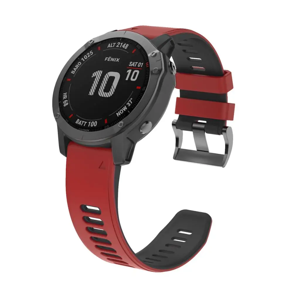 ANBEST подходит для Garmin Fenix 6X Pro Band 26 мм ремешок для часов с быстрой заменой для Garmin Fenix 6X 5X plus 3HR SmartWatch