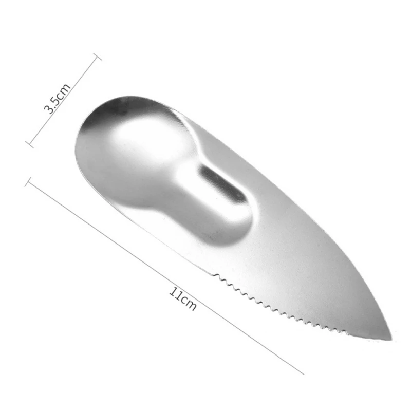 1 шт. 2 в 1 нержавеющая сталь киви ложка авокадо Slicer Совок папайи резак Ножи овощи фрукты инструменты Кухня гаджеты