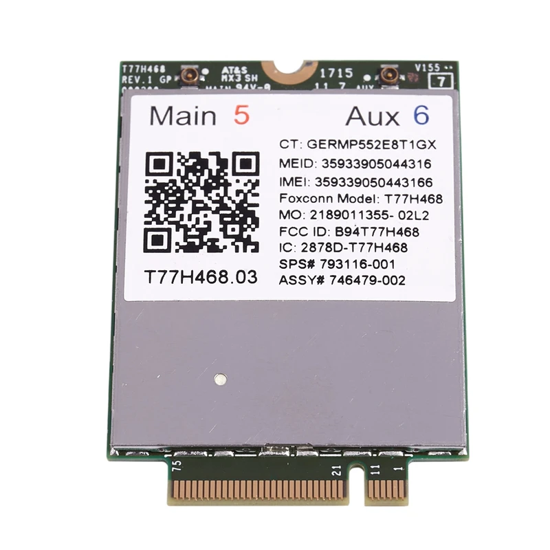 Горячая-для Hp 840G3 850 15U 745 755 820 G3 T77W595 4G Lte модуль(белый+ зеленый+ черный