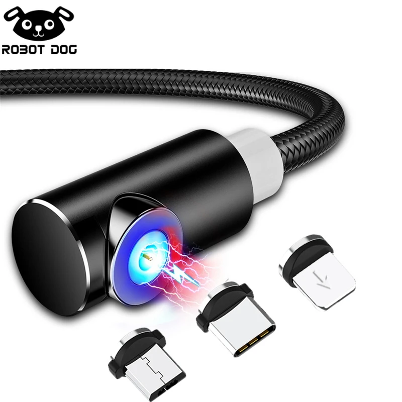 

2m Magnetic Cable Micro USB Type C Adapter Charger Fast Charging For iPhone XS Max Samsung Charge Magnet Android Phone Cord