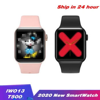 

2020 IWO 13 T500 Smart Watch 44MM ForApple IOS Android phone Bluetooth Call Music Player Heart Rate Sport smartwatch PK IWO 12 8
