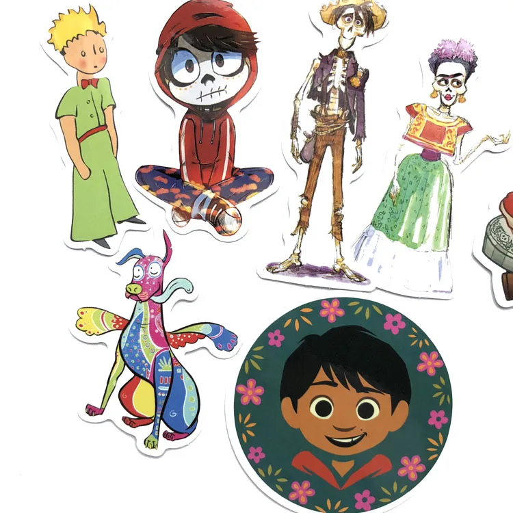 13 шт./лот Популярные фильмы Коко Гектор Мигель риверас наклейки для телефона