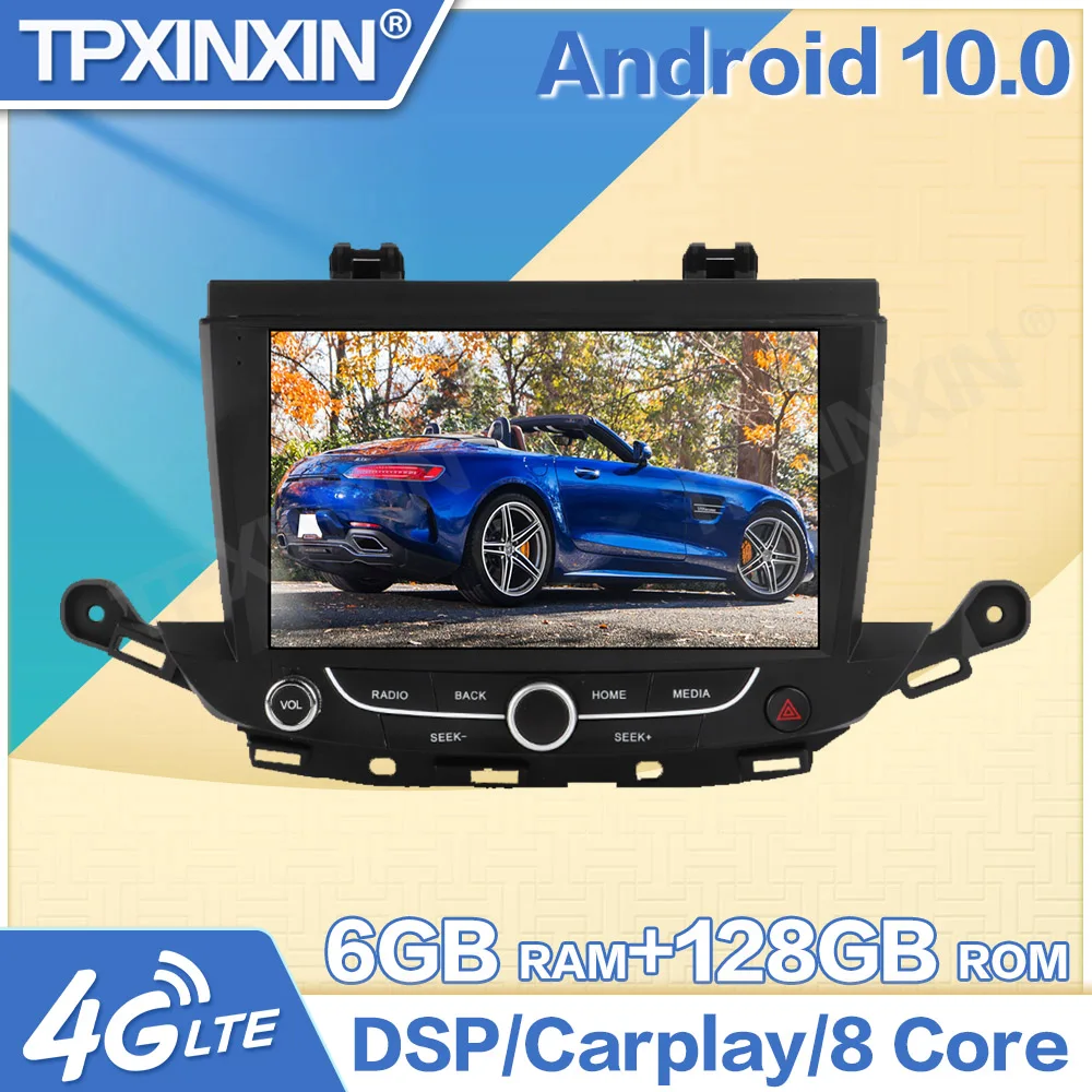 Android 10 6 + 128G для Buick Regal Автомобильный DVD GPS Coche навигация автомобильное радио стерео