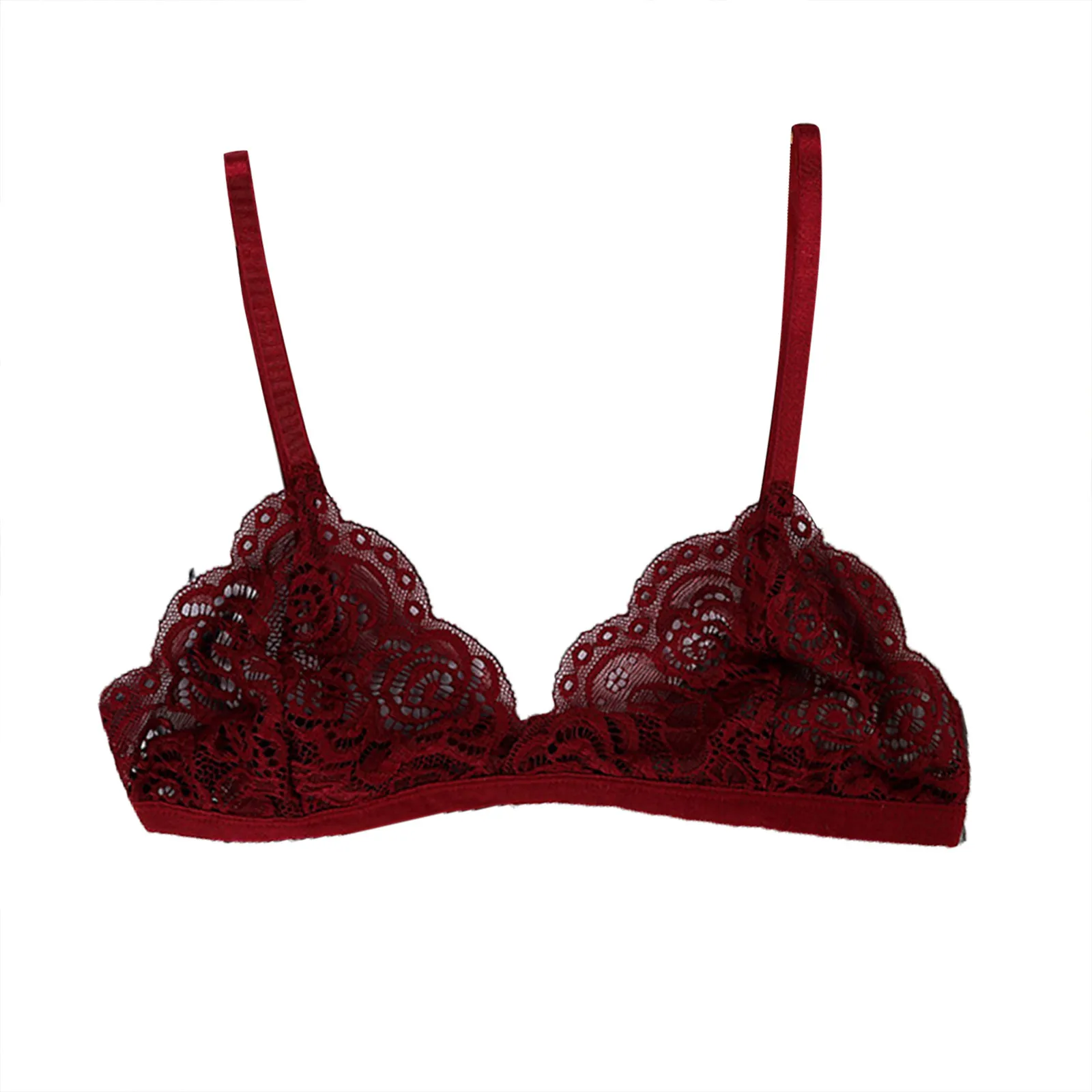 Women Lingerie Bra Floral Lace Wire Free Bralette