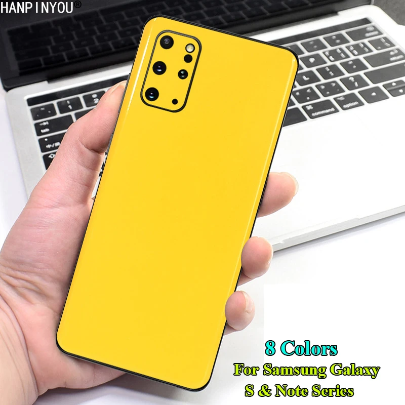 Для Samsung Galaxy S20 S10e Note 10 20 Plus ультра 5G яркая поверхность задняя Глянцевая наклейка