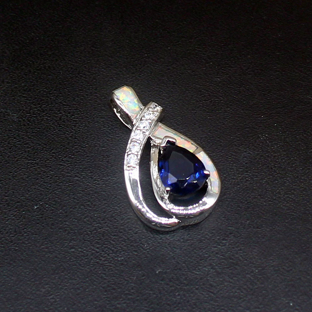 

Gemstonefactory ювелирные изделия большая акция 925 серебро белый опал удивительный сапфир женская фотоподвеска 20214519