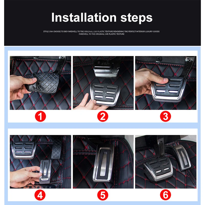 Крышка педали газа тормоза акселератора для VW Golf 7 GTi MK7 Seat Leon 5F MK3 Octavia A7 Rapid Audi A3 8V