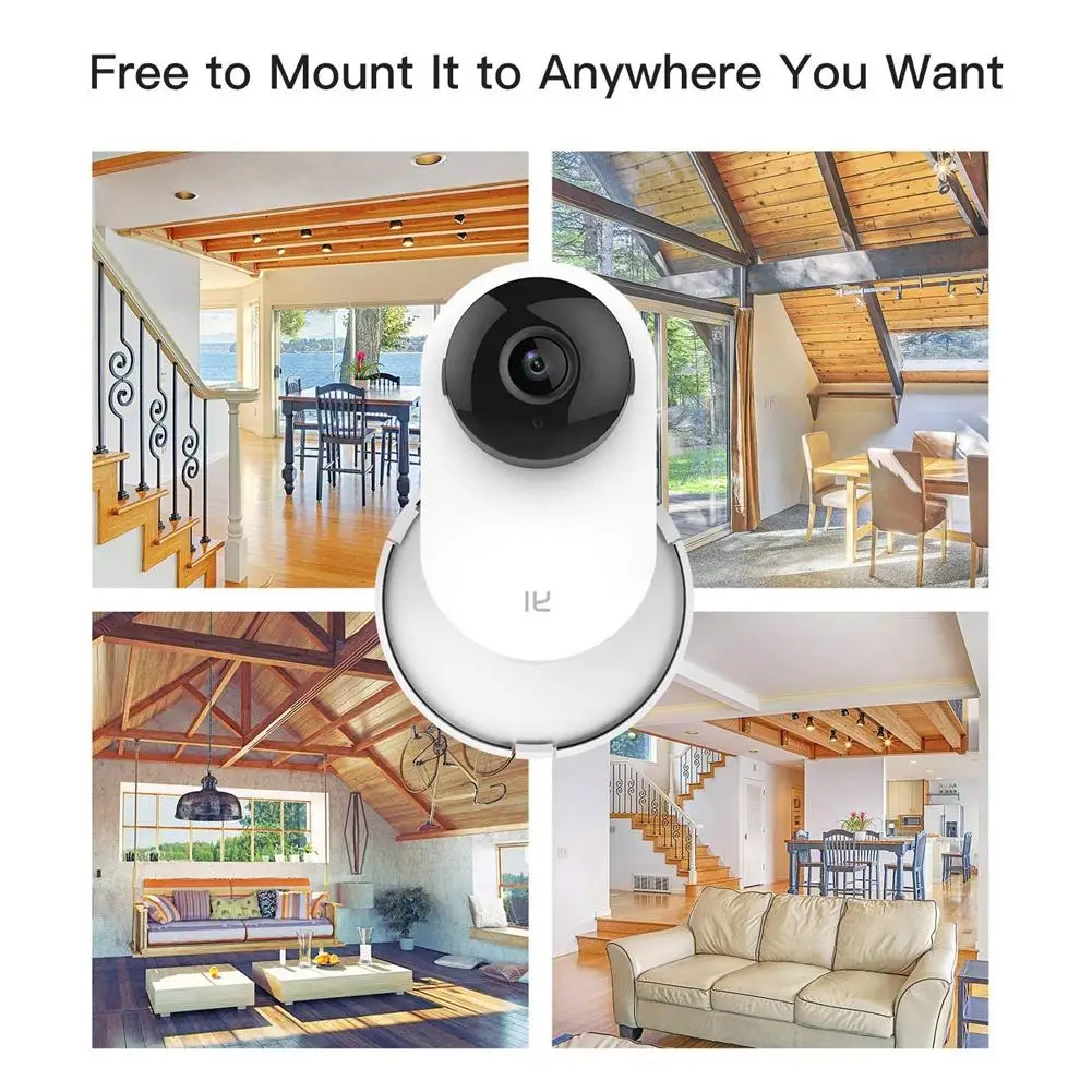 Настенное крепление для домашней камеры YI 1080P держатель с поворотом на 360