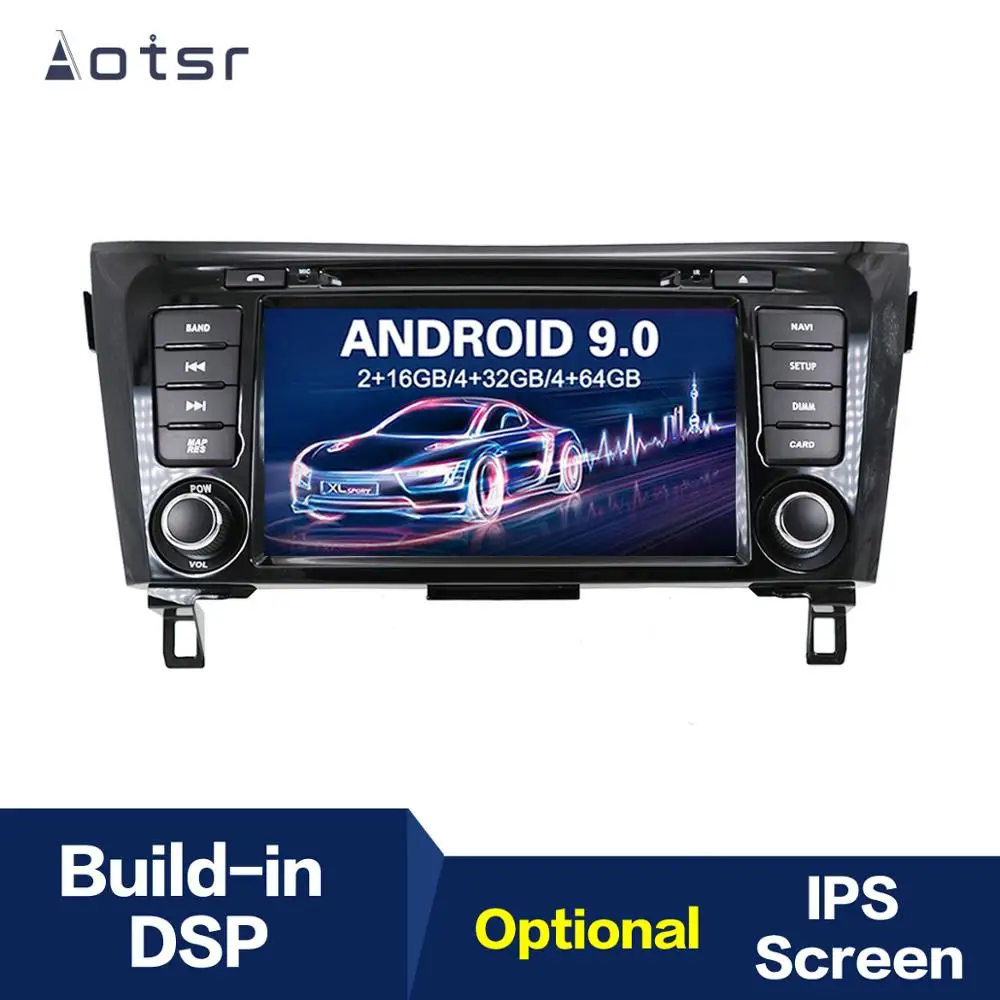 Android 9 0 IPS GPS навигация автомобильный радиоплеер для Nissan X TRAIL/Qashqai 2014 +