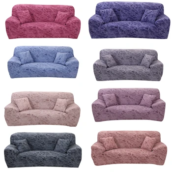 

Lychee Ink Painting Sofa Cover Polyester Stretch Armrest Couch Cover Slipcover for Living Room 1/2/3/4 Seater