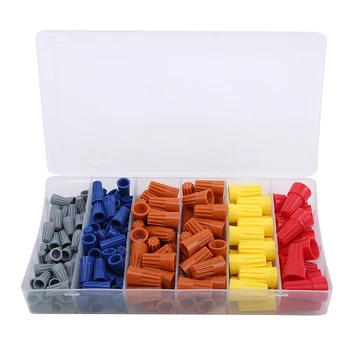 

High Quality Set Multicolor Cable End Caps Nipple Type Crimping Cap Spiral Spring Type Closed Terminal Tools