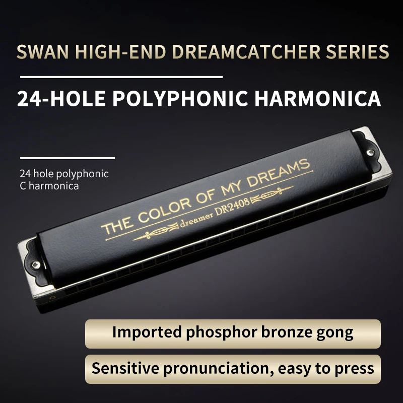 10€10 sur Harmonica Professionnel 24 Trous en Do Polyphonique Cadeaux  Enfants - Bleu, Harmonica, Top Prix