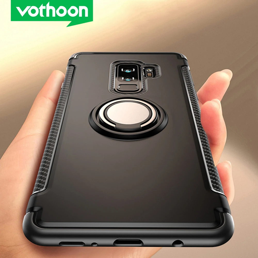 Ударопрочный чехол votoon для Samsung Galaxy S20 ultra S10 Plus S8 S9 Note 8 9 10 противоударный с кольцом автомобильного