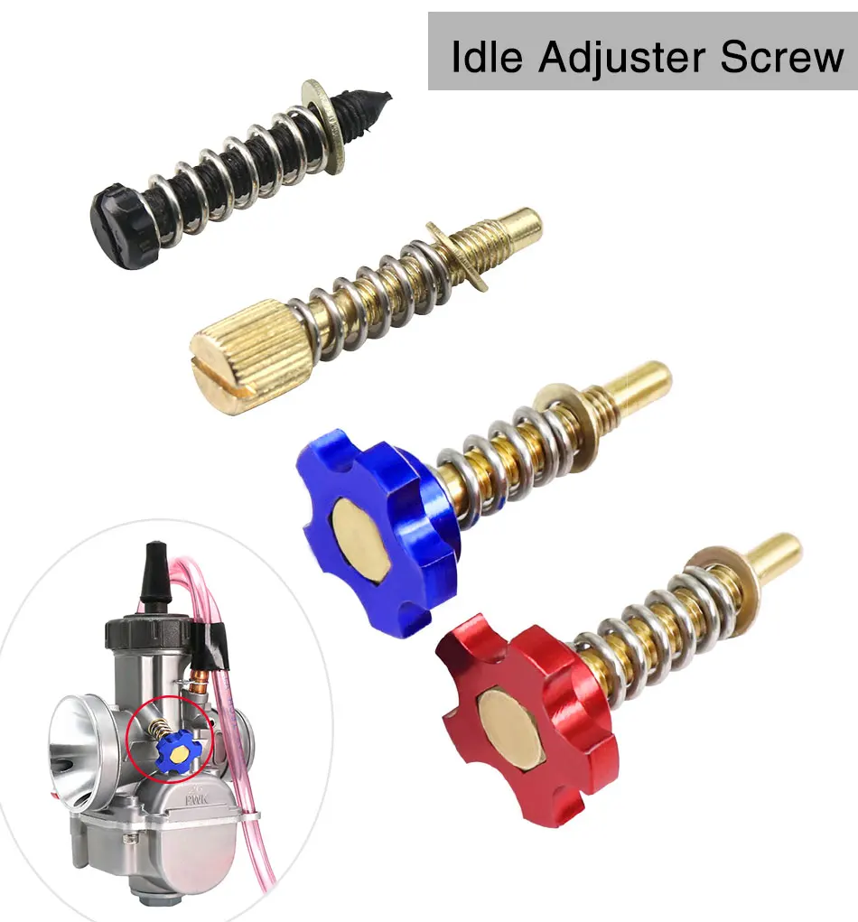 ZSDTRP Motorcycle Carburetor Idle Speed Adjusting Screw kit For PWK Carbs motorcycle carburetor motorcycle sensor guard adjuster screw