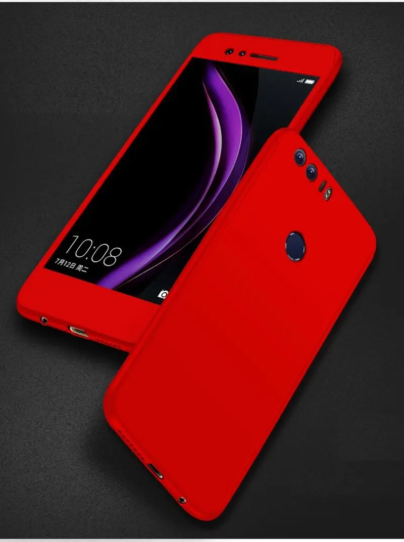 Чехол 360 градусов с закаленным стеклом для Huawei P40Pro P30lite чехол P8lite 2017 P10 Plus i P20 Pro