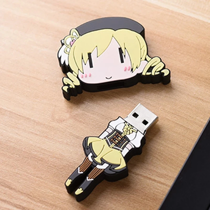 Puella Magi Madoka Magica Tomoe Mami Anime Cosplay USB Stick Flash Drive  Memory Stick 32GB/64GB Storage Cosplay Props Xmas Gifts
