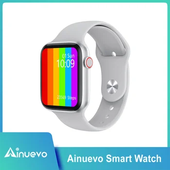 

Ainuevo New Smart Watch 1.75" 320*385 IPS Touch Screen Bluetooth Calling ECG Heart Rate IP68 Waterproof Smartwatch