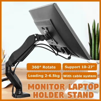 

Desk Laptop Stand Monitor Laptop Stand Gas Spring Clamp Grommet Base Ergonomics Holder for 10-27" Monitor