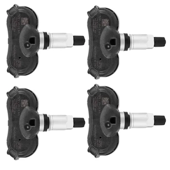 

4Pcs Car TPMS Tire Pressure Monitoring Sensor for IX35 2010-2012 52933-3M000 (Black + Silver)