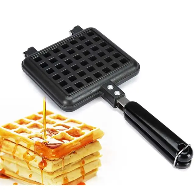 Ootdty Gofri Penész Öntött Alumínium Alap Kályhaház Háztartási Konyhai Gáz Nem Tapadás - Image 5