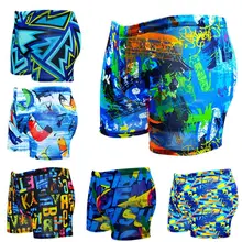 Мужские плавки быстросохнущие дышащие шорты с принтом и завязками