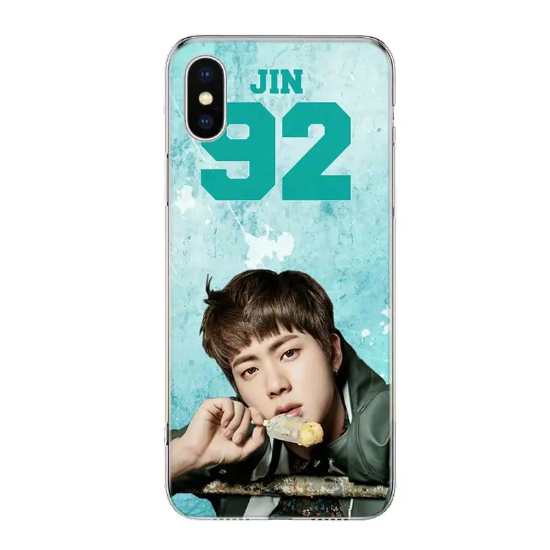 TW035-6 JIN Kim Seokjin kPop чехол для телефона для iPhone 11 Pro 7 6X8 6S Plus XS MAX+ XR 5S SE 10 Ten Art TPU Coque Capa Shell - Цвет: TW035-6