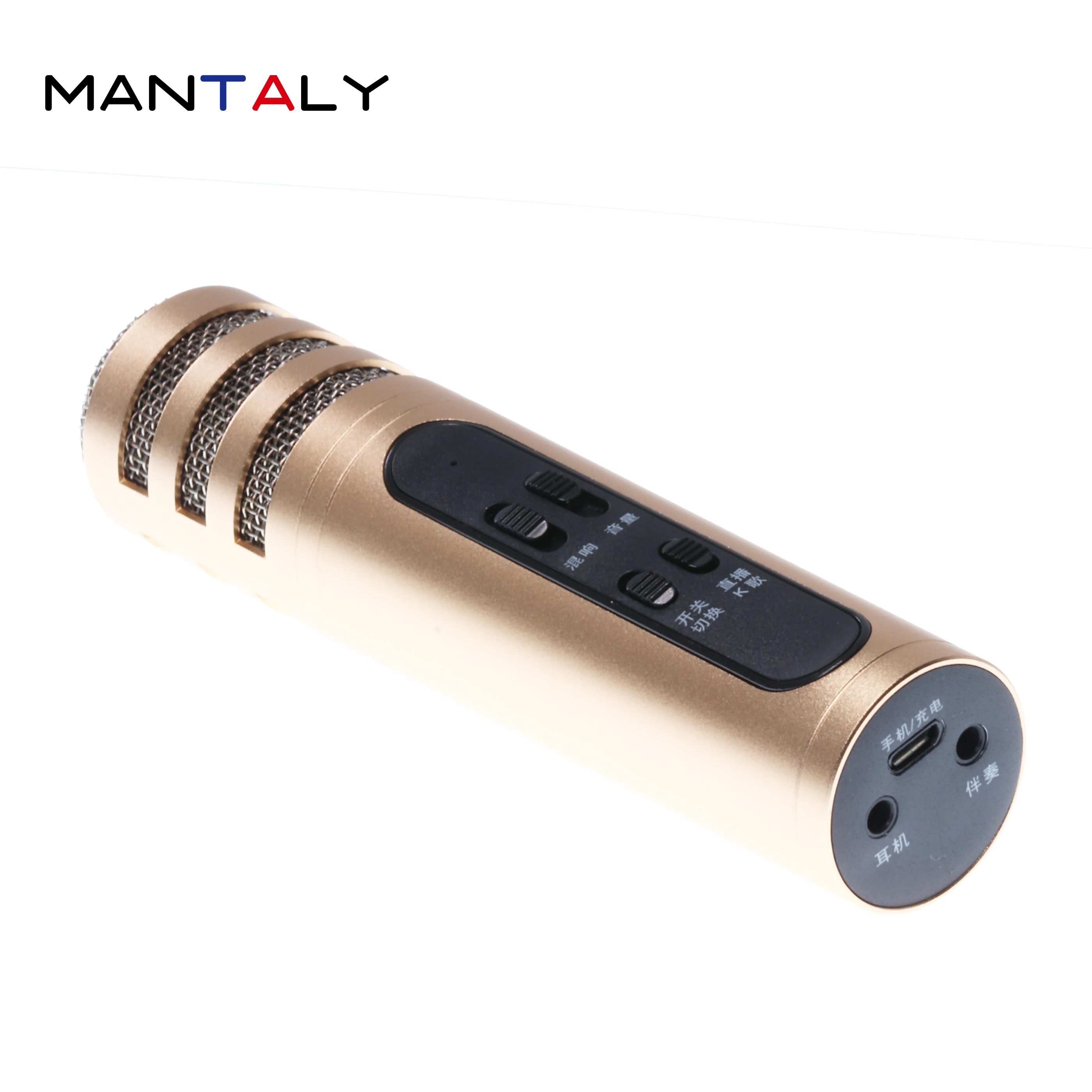 

Portable Karaoke Microphone Wireless microfono professionnel mykraphone Condenser mikrofon mobile micro phantom power PC USB