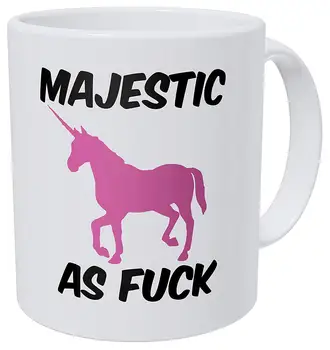 

Majestic As F Pink Unicorn 11 Ounces Funny Coffee Mug