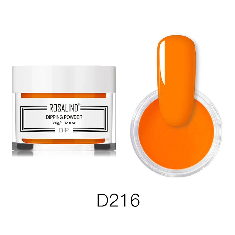 RND216 ROSALIND 30 г блестящая голографическая пудра для ногтей 24 цвета дизайн ногтей все для маникюра натуральный сухой без лампы - Цвет: RND216