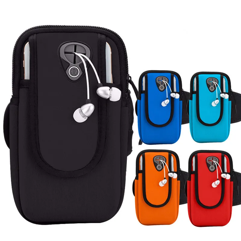 

Neoprene Running Arm Bag Multi-functional One Size Universal Outdoor Fitness Sports Mobile Phone Armstrap New Style