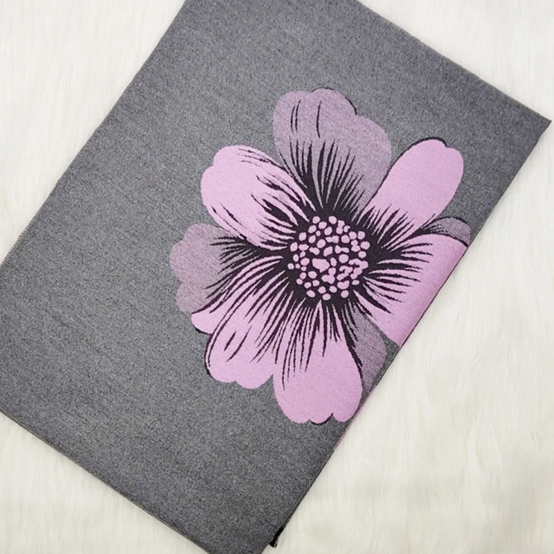 Китайский стиль осень зима толстый теплый матовый шарф имитация кашемира длинный вышитый шарф теплый Национальный стиль цветок шаль - Цвет: style 24