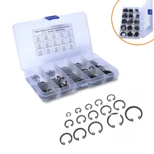 Весеннее стальное 65Mn универсальное стопорное кольцо для тористого вала с пряжкой с пружинной защелкой c-типа, внешняя пружинная защелка 180 таблеток Se