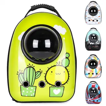 

Portable Dog Cat Carrier Bag Transparent Breathable Space Capsule Astronaut Travel Bag Outdoor Small Cat Carrier Pet Backpack