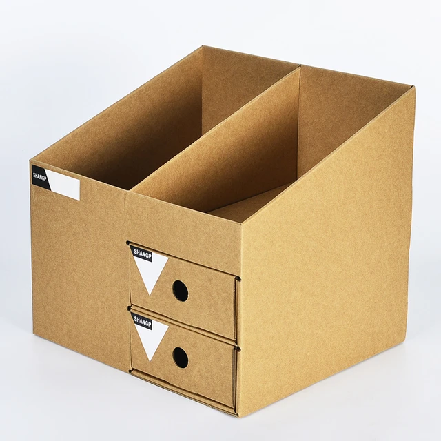 Kraft Paper Box Paper Storage Box Paper Archive Box Office File