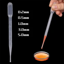 100PCS 0.2ML/0.5ML/1ML/2ML/3ML Disposable Plastic Eye Dropper Transfer Graduated Pipettes Office Lab Experiment Supplies