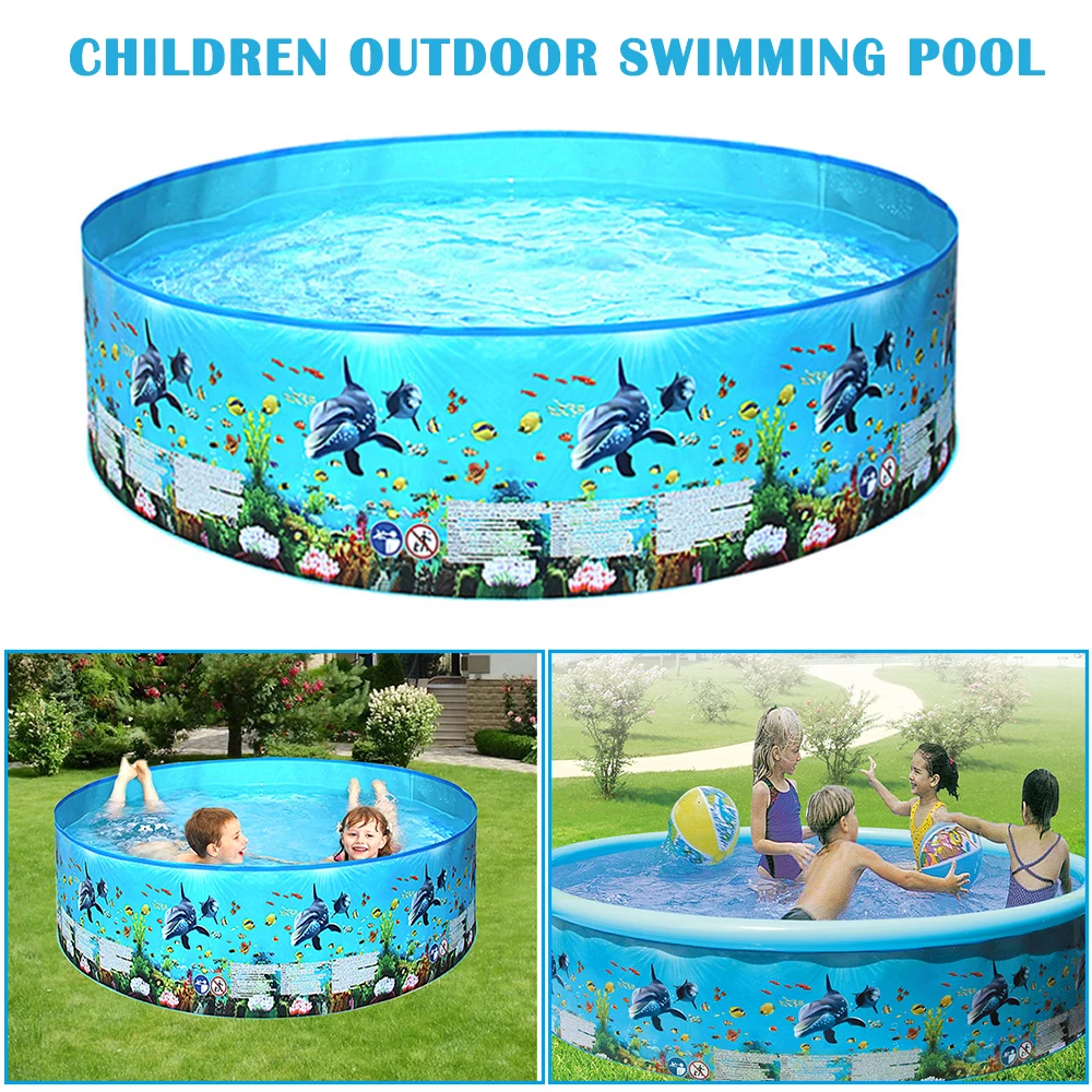 Piscina inflable de 122/152cm para niños, piscina de PVC para jugar al aire libre, piscina de remo inflable para niños|Piscina|   - AliExpress