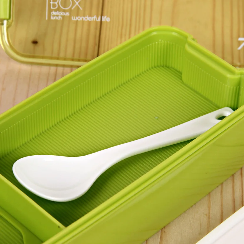 Ланч-бокс Bento box для студентов, офисных работников, двухслойный микроволновый нагревательный ланч-контейнер, прозрачный контейнер для хранения еды