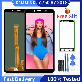 

100% Tested LCD For Samsung Galaxy A7 2018 LCD A750 Display A750F SM-A750F A750FN A750G Touch Screen Digitizer Assembly