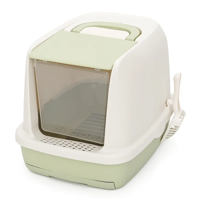 Cats Litter Box Fully Enclosed Cat litter Box Cats toilet Anti-splash Home Pet Toilet Bedpan Anti Splash Cats Litter Box