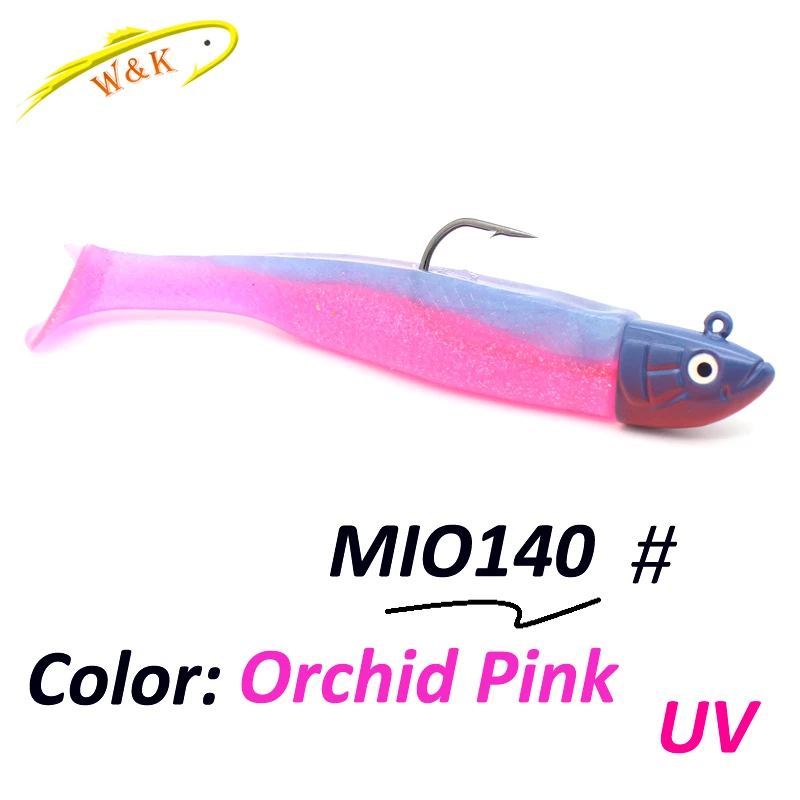 Приманка Minnow T140, набор 45 г, 12 см, Мягкая приманка для ловли на щуку, приманка для ловли рыбы, двойной цвет, наживка из винила, набор из двух штук, мягкие приманки - Цвет: Orchid Pink 140