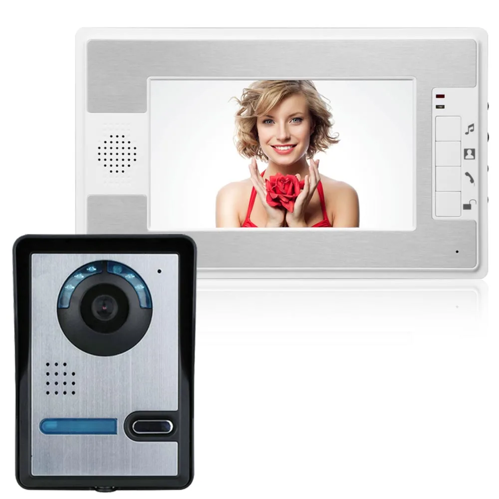 Yobang безопасности 7 дюймов безопасности Дверные звонки камера TFT видео домофон инфракрасный ночное видение домофон видеодомофоны