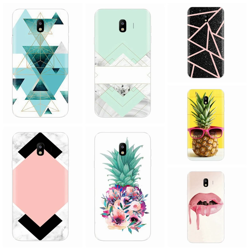For Samsung Galaxy J3 2017 J330 J5 J530F J7 J730 TPU Silicone Cover Design special grid ceramics Case chocolate O050 |