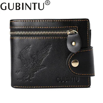

New Quality Hasp Zipper Black Color Men Wallets Eagle Printsl PU Leather Coin Pocket Bit Credit Card Holder Wallet