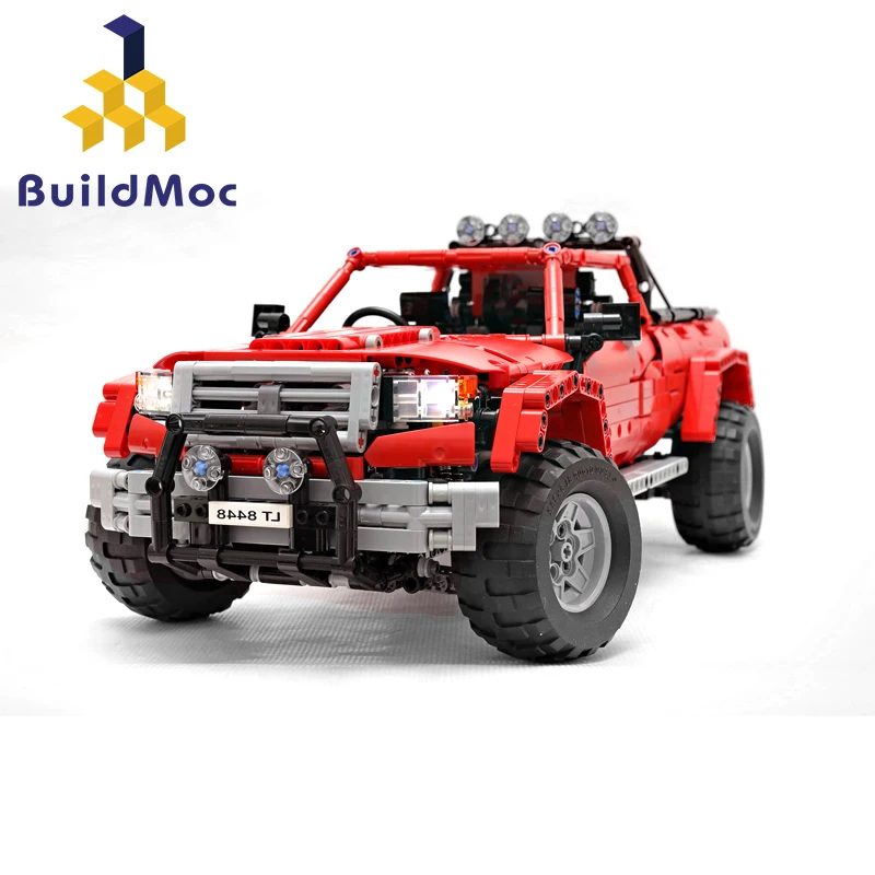 

BuildMOC 2139 Off Road Pickup Racing Car Technic MOC for 201022 building block bricks kid toys Christmas gifts